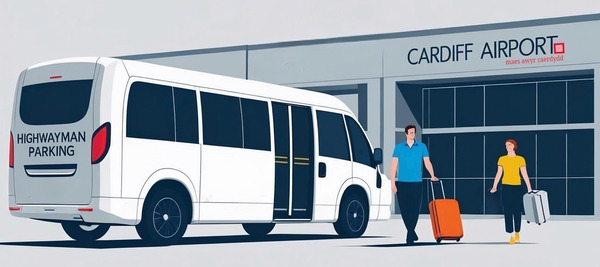 Cardiff Airport Highwayman car parking shuttle service 24/7